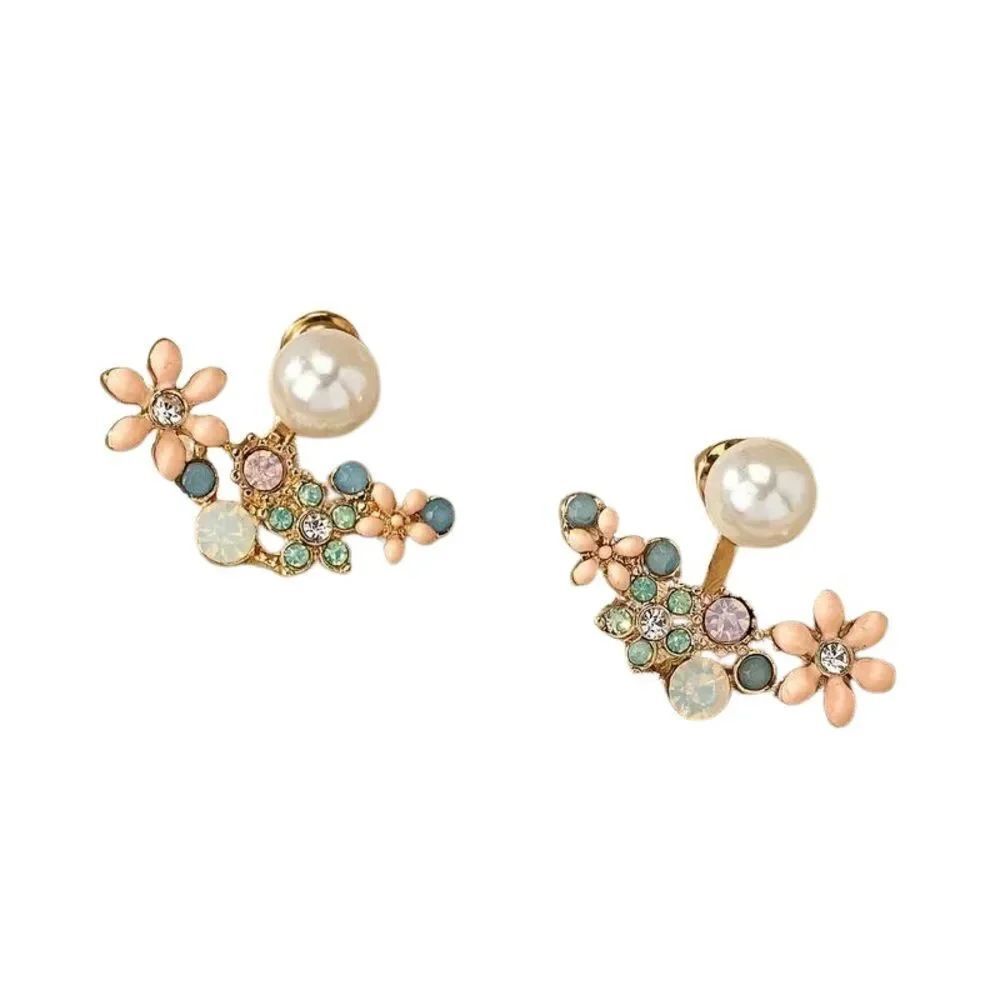 Flower pearl earrings N864